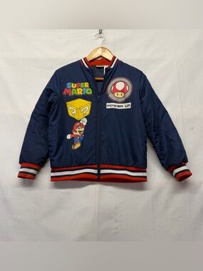 Nintendo Super Mario Admiral Navy Jacket with Red Trim